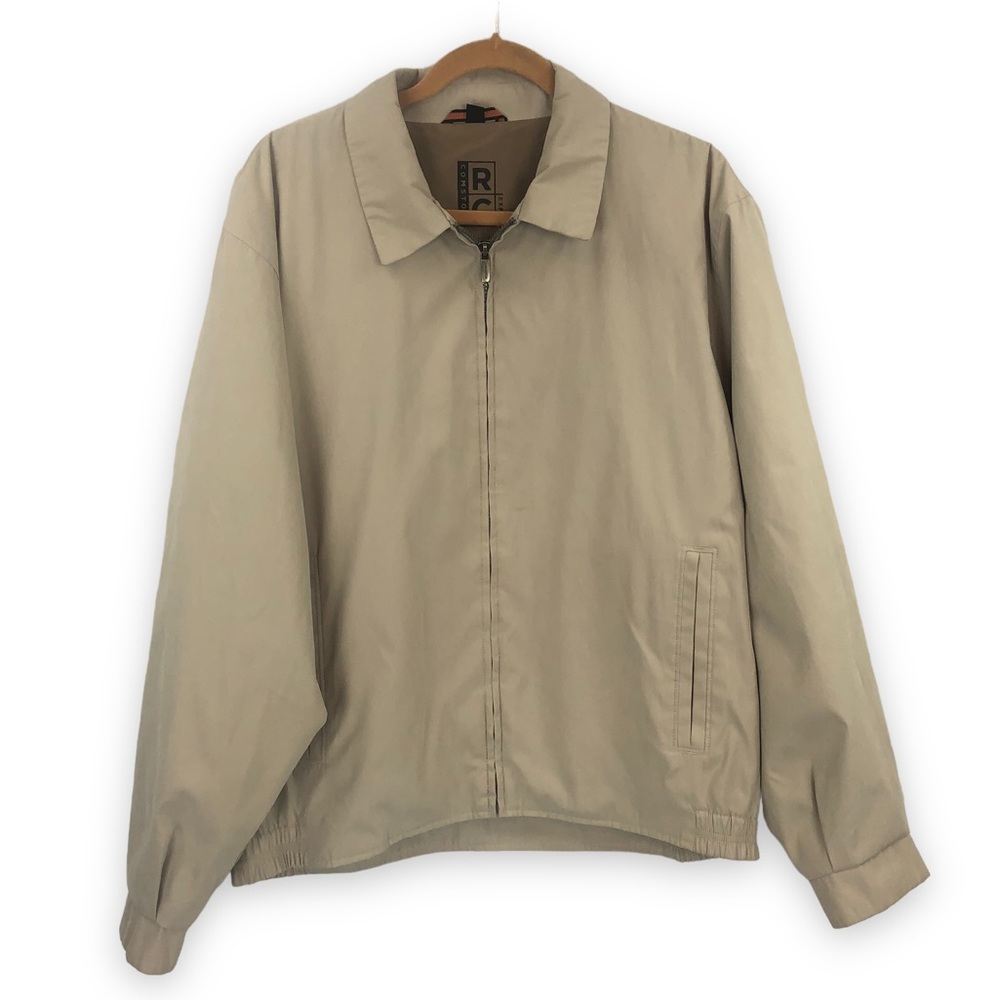 Robert Comstock Expedition Men’s Blouson Jacket Full Zip Long Sleeve Tan…